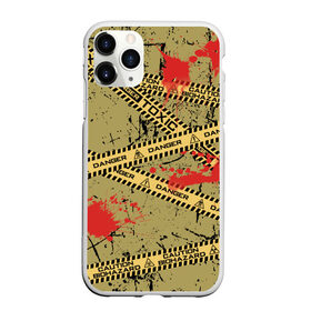 Чехол для iPhone 11 Pro Max матовый с принтом Danger в Тюмени, Силикон |  | знак | опасность | осторожно | праздник | стоп | хэллоуин