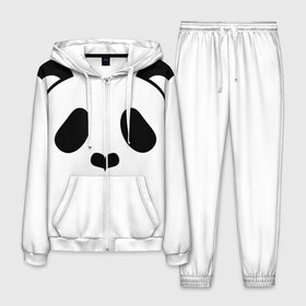 Мужской костюм 3D с принтом Panda в Тюмени, 100% полиэстер | Манжеты и пояс оформлены тканевой резинкой, двухслойный капюшон со шнурком для регулировки, карманы спереди | panda | животные | медведь | мишка | панда