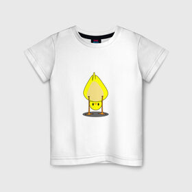 Детская футболка хлопок с принтом Утенок в Тюмени, 100% хлопок | круглый вырез горловины, полуприлегающий силуэт, длина до линии бедер | гусь | животные | милый | пернатый | прикол | птица | птичка | утенок | утка