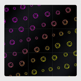 Магнитный плакат 3Х3 с принтом NIRVANA / НИРВАНА в Тюмени, Полимерный материал с магнитным слоем | 9 деталей размером 9*9 см | band | cobain | face | kurt | logo | music | nirvana | rock | rocknroll | группа | кобейн | курт | лого | логотип | музыка | музыкальная | нирвана | рожица | рок | рокнролл | символ