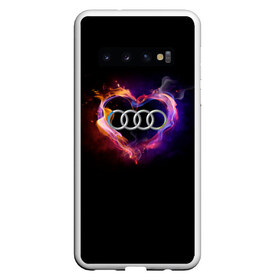 Чехол для Samsung Galaxy S10 с принтом Audi в Тюмени, Силикон | Область печати: задняя сторона чехла, без боковых панелей | audi | audi в сердце | audi лого | audi марка | audi эмблема | love audi | ауди | ауди значок | ауди лого | ауди чб значок | ауди эмблема | горящее сердце | значок audi | лого автомобиля | логотип audi | логотип ауди