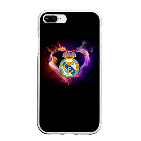 Чехол для iPhone 7Plus/8 Plus матовый с принтом Real Madrid в Тюмени, Силикон | Область печати: задняя сторона чехла, без боковых панелей | Тематика изображения на принте: football club | futbol club | real | real madrid | real madrid club | люблю футбол | реал | реал мадрид | сантьяго бернабеу | сливочные | фанат | фк реал мадрид | форма | форма игроков | футбол | футбольный клуб