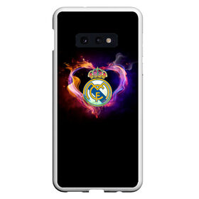 Чехол для Samsung S10E с принтом Real Madrid в Тюмени, Силикон | Область печати: задняя сторона чехла, без боковых панелей | football club | futbol club | real | real madrid | real madrid club | люблю футбол | реал | реал мадрид | сантьяго бернабеу | сливочные | фанат | фк реал мадрид | форма | форма игроков | футбол | футбольный клуб