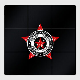 Магнитный плакат 3Х3 с принтом Рок-н-ролл в Тюмени, Полимерный материал с магнитным слоем | 9 деталей размером 9*9 см | большая звезда | красная звезда | музыка. | рок звезда | рок музыка | рок н ролл