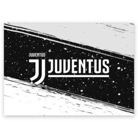 Поздравительная открытка с принтом JUVENTUS / ЮВЕНТУС в Тюмени, 100% бумага | плотность бумаги 280 г/м2, матовая, на обратной стороне линовка и место для марки
 | ball | club | dtynec | foot | football | italy | juventus | logo | ronaldo | sport | team | дибала | италия | клуб | лого | логотип | логотипы | огмутегы | роналдо | сборная | символ | символы | спорт | форма | футбол | футболист | футболисту | 