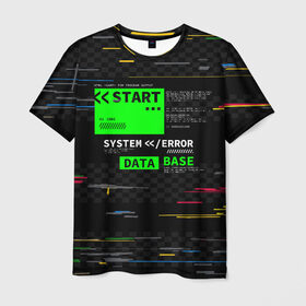 Мужская футболка 3D с принтом Программист в Тюмени, 100% полиэфир | прямой крой, круглый вырез горловины, длина до линии бедер | html | антивирус | взлом | защита | киберпанк | код | програмист | программа | программер | программист | хакер | язык программирования