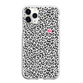 Чехол для iPhone 11 Pro Max матовый с принтом Kiss в Тюмени, Силикон |  | art | background | kiss | leopard | lips | spots | texture | арт | губы | леопард | поцелуй | пятна | текстура | фон