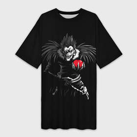 Платье-футболка 3D с принтом Death Note | Рюк в Тюмени,  |  | amane misa | anime | death note | manga | nia | ryuk | shinigami | аманэ | аниме | анимэ | манга | миса | ниа | рюк | шинигами | ягами