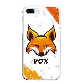 Чехол для iPhone 7Plus/8 Plus матовый с принтом FOX в Тюмени, Силикон | Область печати: задняя сторона чехла, без боковых панелей | Тематика изображения на принте: animals | fox | foxes | foxy | ginger | животные | лис | лиса | лисенок | лисий | лисица | лисицы | лисичка | лисички | лисы | лисята | оранжевый