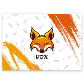 Поздравительная открытка с принтом FOX в Тюмени, 100% бумага | плотность бумаги 280 г/м2, матовая, на обратной стороне линовка и место для марки
 | Тематика изображения на принте: animals | fox | foxes | foxy | ginger | животные | лис | лиса | лисенок | лисий | лисица | лисицы | лисичка | лисички | лисы | лисята | оранжевый