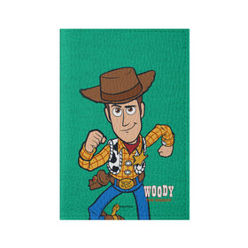Обложка для паспорта матовая кожа с принтом Woody The Sheriff в Тюмени, натуральная матовая кожа | размер 19,3 х 13,7 см; прозрачные пластиковые крепления | disney | pixar | toy story | vdkimel | woody | вуди | дисней | история игрушек | пиксар