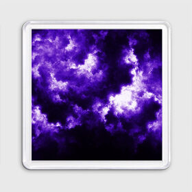 Магнит 55*55 с принтом Purple Clouds в Тюмени, Пластик | Размер: 65*65 мм; Размер печати: 55*55 мм | abstraction | clouds | glow | light | purple | purple clouds | texture | абстракция | облака | свет | свечение | текстура | фиолетовые тучи | фиолетовый