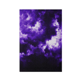 Обложка для паспорта матовая кожа с принтом Purple Clouds в Тюмени, натуральная матовая кожа | размер 19,3 х 13,7 см; прозрачные пластиковые крепления | Тематика изображения на принте: abstraction | clouds | glow | light | purple | purple clouds | texture | абстракция | облака | свет | свечение | текстура | фиолетовые тучи | фиолетовый