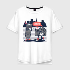 Мужская футболка хлопок Oversize с принтом Я ничто без тебя в Тюмени, 100% хлопок | свободный крой, круглый ворот, “спинка” длиннее передней части | art | camera | city | hearts | lens | love | арт | город | камера | любовь | объектив | сердечки | фотик | фотоаппарат