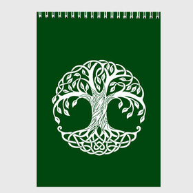 Скетчбук с принтом Древо жизни в Тюмени, 100% бумага
 | 48 листов, плотность листов — 100 г/м2, плотность картонной обложки — 250 г/м2. Листы скреплены сверху удобной пружинной спиралью | дерево | деревья | древо жизни | природа. | татуировка дерево | татуировки | узоры