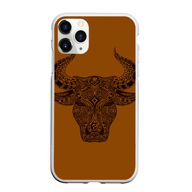 Чехол для iPhone 11 Pro матовый с принтом Святая корова в Тюмени, Силикон |  | Тематика изображения на принте: голова быка | голова коровы | инь янь. | корова | татуировки | узоры