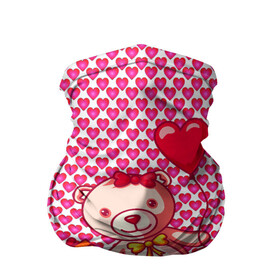 Бандана-труба 3D с принтом Медвежонок сюрприз в Тюмени, 100% полиэстер, ткань с особыми свойствами — Activecool | плотность 150‒180 г/м2; хорошо тянется, но сохраняет форму | Тематика изображения на принте: baby | bear | love is | teddy | valentines | бабочка | бантик | валентина | влюбленный | воздушный шарик | девочка | игрушка | лучшая мама | любимая жена | люблю | любовь | малыш | марта | медведь | медвежата | милый