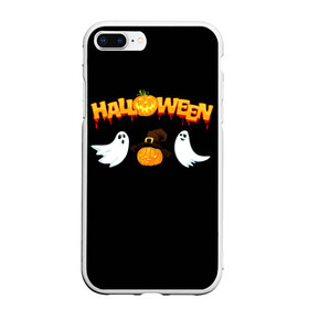 Чехол для iPhone 7Plus/8 Plus матовый с принтом Halloween в Тюмени, Силикон | Область печати: задняя сторона чехла, без боковых панелей | halloween | jack | lantern | pumpkin | светильник джека | хэллоуин