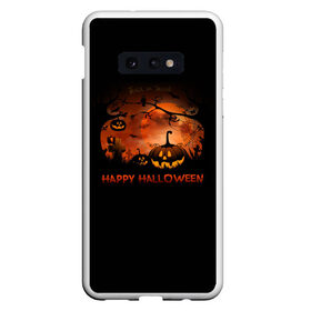 Чехол для Samsung S10E с принтом Halloween в Тюмени, Силикон | Область печати: задняя сторона чехла, без боковых панелей | halloween | jack | lantern | pumpkin | светильник джека | хэллоуин