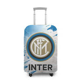 Чехол для чемодана 3D с принтом INTER / Интер в Тюмени, 86% полиэфир, 14% спандекс | двустороннее нанесение принта, прорези для ручек и колес | club | footbal | inter | internazionale | logo | milan | знак | интер | интернационале | клуб | логотип | логотипы | милан | символ | символы | форма | футбол | футбольная | футбольный