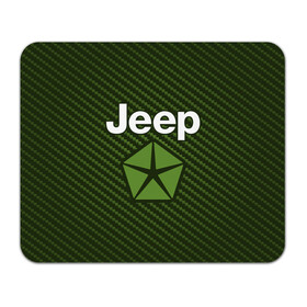 Коврик для мышки прямоугольный с принтом JEEP / Джип в Тюмени, натуральный каучук | размер 230 х 185 мм; запечатка лицевой стороны | Тематика изображения на принте: auto | jeep | logo | moto | symbol | авто | автомобиль | гонки | джип | знак | лого | логотип | логотипы | марка | машина | мото | символ | символы