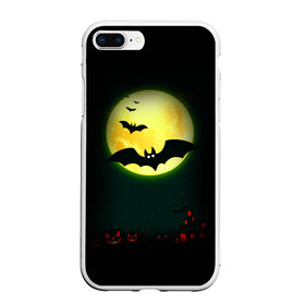 Чехол для iPhone 7Plus/8 Plus матовый с принтом Halloween в Тюмени, Силикон | Область печати: задняя сторона чехла, без боковых панелей | halloween | jack | lantern | pumpkin | светильник джека | хэллоуин