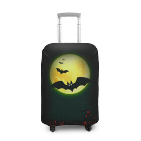 Чехол для чемодана 3D с принтом Halloween в Тюмени, 86% полиэфир, 14% спандекс | двустороннее нанесение принта, прорези для ручек и колес | halloween | jack | lantern | pumpkin | светильник джека | хэллоуин
