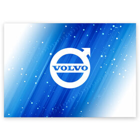Поздравительная открытка с принтом VOLVO / Вольво в Тюмени, 100% бумага | плотность бумаги 280 г/м2, матовая, на обратной стороне линовка и место для марки
 | Тематика изображения на принте: auto | logo | moto | symbol | volvo | авто | автомобиль | вольво | гонки | знак | лого | логотип | логотипы | марка | машина | мото | символ | символы