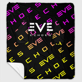 Плед с рукавами с принтом EVE ECHOES ИВ ЭХО в Тюмени, 100% полиэстер | Закругленные углы, все края обработаны. Ткань не мнется и не растягивается. Размер 170*145 | echo | echoes | eve | game | games | logo | online | space | ев онлайн | ев эхо | еве | ив онлайн | ив эхо | игра | игры | космос | лого | логотип | логотипы | онлайн | символ | символы | эхо | эхос