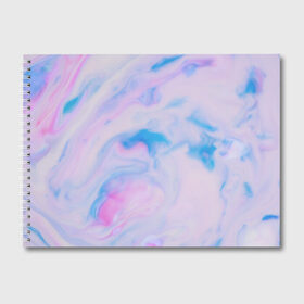 Альбом для рисования с принтом BluePink в Тюмени, 100% бумага
 | матовая бумага, плотность 200 мг. | Тематика изображения на принте: gradient | swirl | swirly | абстракция | акварель | без дизайна | волны | голубая | градиент | графика | краски | на каждый день | облака | омбре | разноцветные разводы | рисунок | розовая | розовый | софтовая