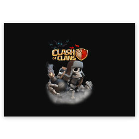 Поздравительная открытка с принтом Clash of Clans в Тюмени, 100% бумага | плотность бумаги 280 г/м2, матовая, на обратной стороне линовка и место для марки
 | clash of clans | clash royale | game | supercell | детская | детям | игра | клаш оф кланс | клаш оф кленс | клеш оф кленс | клэш оф кланс | компьютерная игра | пекка