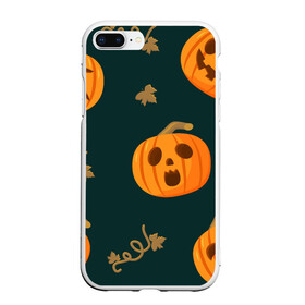 Чехол для iPhone 7Plus/8 Plus матовый с принтом Happy Halloween в Тюмени, Силикон | Область печати: задняя сторона чехла, без боковых панелей | horror | страшный | ужасы | хеллоуин