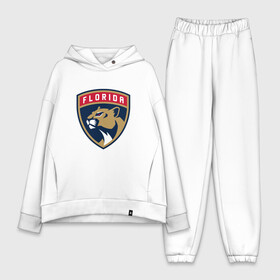 Женский костюм хлопок Oversize с принтом Флорида Пантерз в Тюмени,  |  | florida | florida panthers | hockey | nhl | panthers | usa | нхл | пантерз | спорт | сша | флорида | флорида пантерз | хоккей | шайба