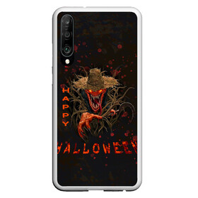 Чехол для Honor P30 с принтом Monster-trick or treat в Тюмени, Силикон | Область печати: задняя сторона чехла, без боковых панелей | Тематика изображения на принте: helloween | monster | trick or treat | день всех святых | сладость или гадость | хеллуин