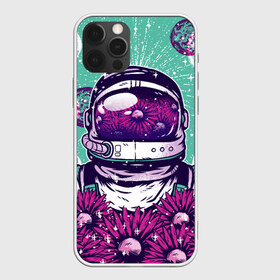 Чехол для iPhone 12 Pro Max с принтом Цветочный Астронавт в Тюмени, Силикон |  | astronaut | cosmonaut | daisy | floral | flowers | galaxy | helmet | peace | planet | planets | retro | space | spacesuit | suit | винтаж | галактика | космонавт | космос | мир | планета | планеты | ретро | ромашки | скафандр | цветок | цвет