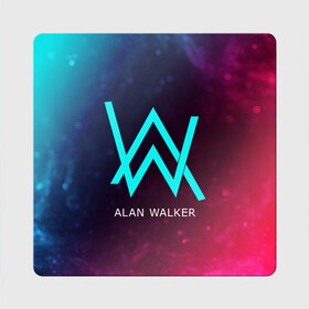 Магнит виниловый Квадрат с принтом ALAN WALKER / АЛАН УОКЕР в Тюмени, полимерный материал с магнитным слоем | размер 9*9 см, закругленные углы | Тематика изображения на принте: alan | faded | house | logo | music | walker | алан | вокер | волкер | диджей | лого | логотип | логотипы | музыка | музыкант | символ | символы | танцеальная | уокер | хаус | электронная