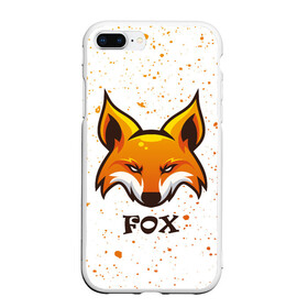 Чехол для iPhone 7Plus/8 Plus матовый с принтом FOX в Тюмени, Силикон | Область печати: задняя сторона чехла, без боковых панелей | animals | fox | foxes | foxy | ginger | животные | лис | лиса | лисенок | лисий | лисица | лисицы | лисичка | лисички | лисы | лисята | оранжевый