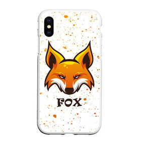 Чехол для iPhone XS Max матовый с принтом FOX в Тюмени, Силикон | Область печати: задняя сторона чехла, без боковых панелей | Тематика изображения на принте: animals | fox | foxes | foxy | ginger | животные | лис | лиса | лисенок | лисий | лисица | лисицы | лисичка | лисички | лисы | лисята | оранжевый