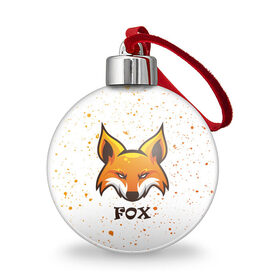 Ёлочный шар с принтом FOX в Тюмени, Пластик | Диаметр: 77 мм | Тематика изображения на принте: animals | fox | foxes | foxy | ginger | животные | лис | лиса | лисенок | лисий | лисица | лисицы | лисичка | лисички | лисы | лисята | оранжевый