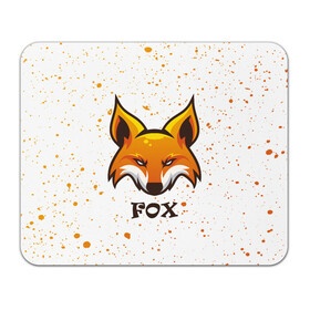 Коврик для мышки прямоугольный с принтом FOX в Тюмени, натуральный каучук | размер 230 х 185 мм; запечатка лицевой стороны | animals | fox | foxes | foxy | ginger | животные | лис | лиса | лисенок | лисий | лисица | лисицы | лисичка | лисички | лисы | лисята | оранжевый
