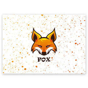 Поздравительная открытка с принтом FOX в Тюмени, 100% бумага | плотность бумаги 280 г/м2, матовая, на обратной стороне линовка и место для марки
 | animals | fox | foxes | foxy | ginger | животные | лис | лиса | лисенок | лисий | лисица | лисицы | лисичка | лисички | лисы | лисята | оранжевый