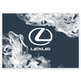 Поздравительная открытка с принтом LEXUS / ЛЕКСУС в Тюмени, 100% бумага | плотность бумаги 280 г/м2, матовая, на обратной стороне линовка и место для марки
 | auto | lexus | logo | moto | symbol | авто | автомобиль | гонки | лексус | лого | логотип | логотипы | марка | машина | мото | символ | символы