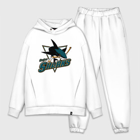 Мужской костюм хлопок OVERSIZE с принтом Сан Хосе Шаркс в Тюмени,  |  | hockey | nhl | san jose | san jose sharks | sharks | usa | нхл | сан хосе | сан хосе шаркс | спорт | сша | хоккей | шайба | шаркс