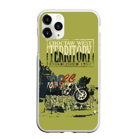 Чехол для iPhone 11 Pro Max матовый с принтом Страна Чокто в Тюмени, Силикон |  | американский мотоцикл | байкеры | мотоциклы | ретро. | сша