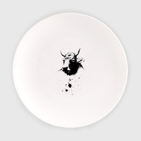 Тарелка с принтом Бык в Тюмени, фарфор | диаметр - 210 мм
диаметр для нанесения принта - 120 мм | 2021 | бык | год быка | год коровы | новый год | символ года
