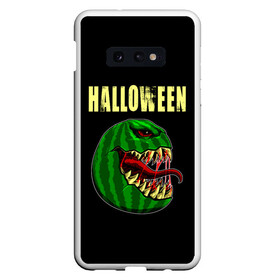 Чехол для Samsung S10E с принтом Halloween злобный арбуз в Тюмени, Силикон | Область печати: задняя сторона чехла, без боковых панелей | 31 октября | halloween | halowen | ведьма | день всех святых | джек | костюм | кровь | лого | монстр | надпись | праздник | приведение | призрак | светильник | символ | страшная | тыква | ужасы | хеллоуин | хеллуин