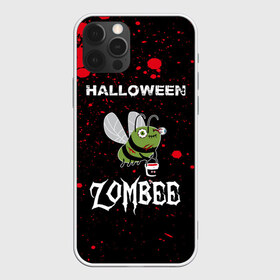 Чехол для iPhone 12 Pro Max с принтом Halloween ZOMBEE в Тюмени, Силикон |  | Тематика изображения на принте: 31 октября | halloween | halowen | ведьма | день всех святых | джек | костюм | кровь | лого | монстр | надпись | праздник | приведение | призрак | светильник | символ | страшная | тыква | ужасы | хеллоуин | хеллуин