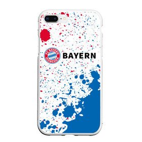 Чехол для iPhone 7Plus/8 Plus матовый с принтом FC BAYERN / БАВАРИЯ в Тюмени, Силикон | Область печати: задняя сторона чехла, без боковых панелей | 