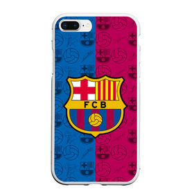 Чехол для iPhone 7Plus/8 Plus матовый с принтом FC BARCELONA в Тюмени, Силикон | Область печати: задняя сторона чехла, без боковых панелей | Тематика изображения на принте: barselona fc | fifa | lionel messi. | барса | барселона | лионель месси | фифа | фк барселона | футбол