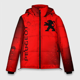 Мужская зимняя куртка 3D с принтом PEUGEOT Пежо в Тюмени, верх — 100% полиэстер; подкладка — 100% полиэстер; утеплитель — 100% полиэстер | длина ниже бедра, свободный силуэт Оверсайз. Есть воротник-стойка, отстегивающийся капюшон и ветрозащитная планка. 

Боковые карманы с листочкой на кнопках и внутренний карман на молнии. | auto | logo | moto | peugeot | symbol | авто | автомобиль | гонки | знак | лого | логотип | логотипы | марка | машина | мото | пежо | символ | символы
